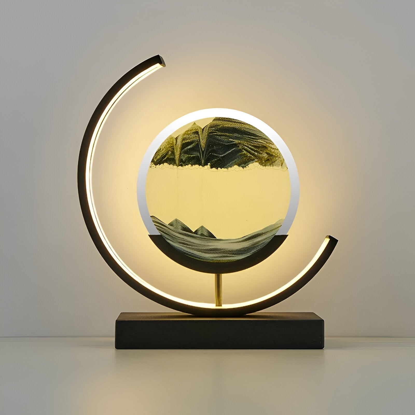 LED písková lampa | Plynoucí pískový obraz | Stmívatelná, uklidňující pískové umění | SandFlow