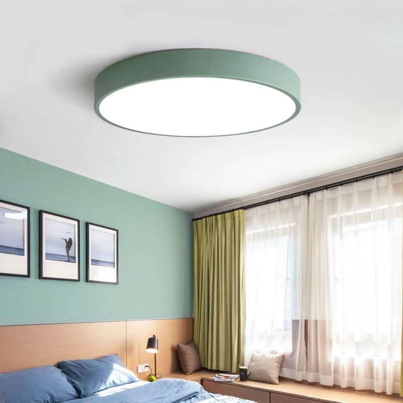 LED Deckenleuchte Metall Ø 30/40/50 cm | Rund in 5 Farben, Warm- oder Kaltweiß | Energieeffizienz A+ für Wohnzimmer & Büro 5