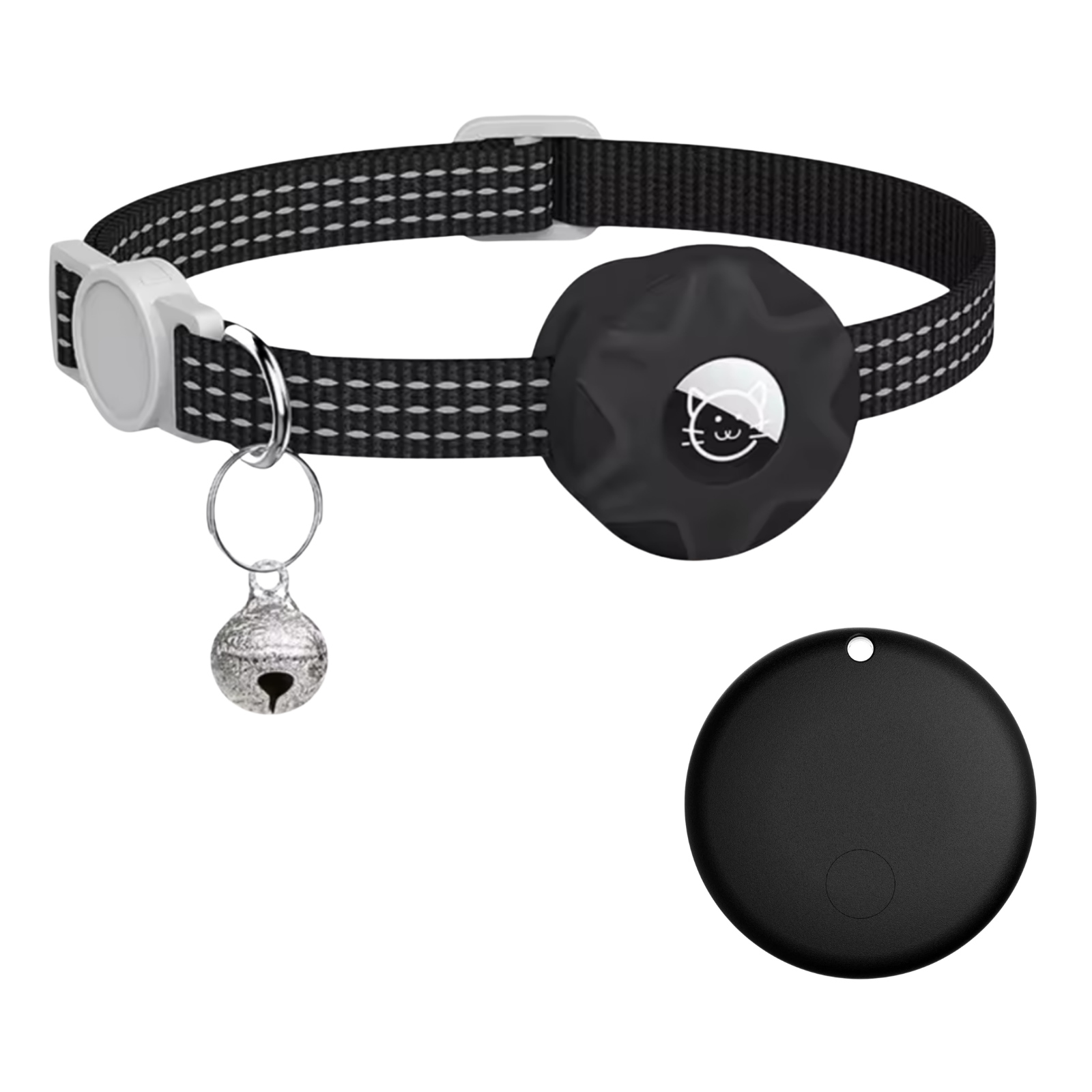 Rastreador inteligente e coleira para gatos | Sem GPS e SIM | Localização através da rede Android | FindPaw