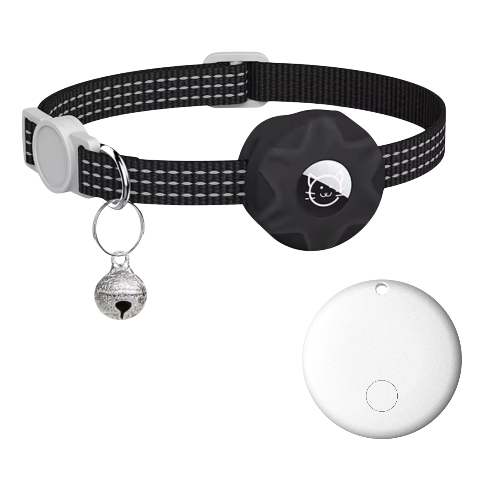 Rastreador inteligente e coleira para gatos | Sem GPS e SIM | Localização através da rede Android | FindPaw