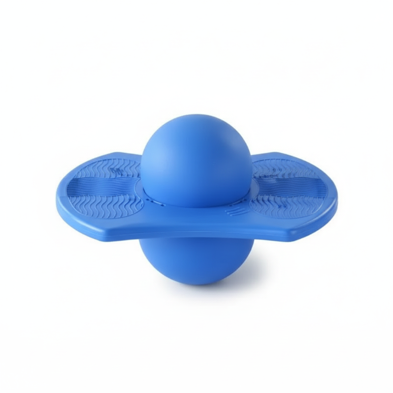 Sprungball | Rutschfeste Plattform & Schaumstoffgriff | Balance & Koordination | JumpForge