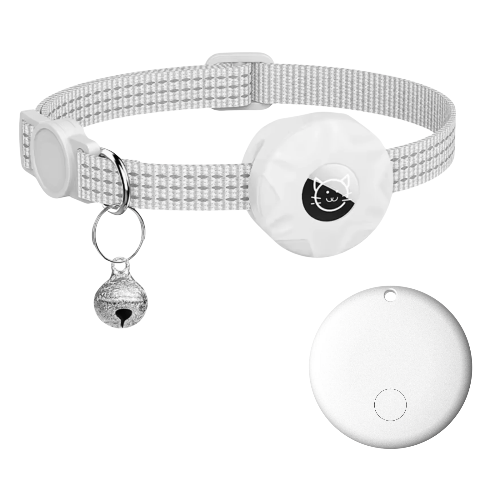 Rastreador inteligente e coleira para gatos | Sem GPS e SIM | Localização através da rede Android | FindPaw