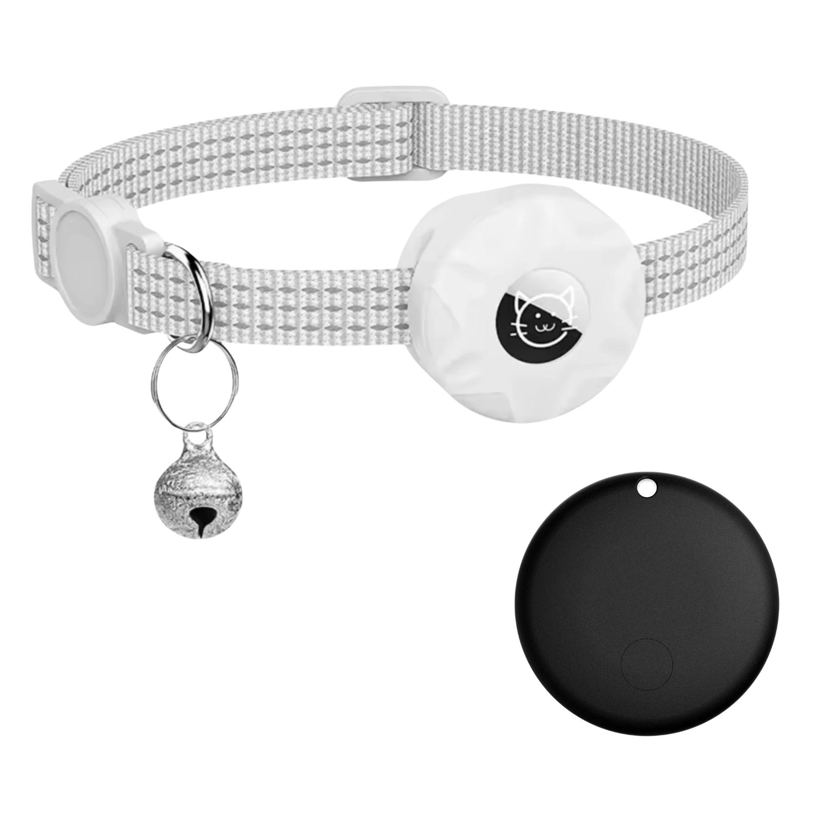 Rastreador inteligente e coleira para gatos | Sem GPS e SIM | Localização através da rede Android | FindPaw