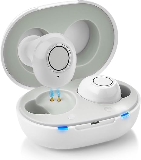 Bezprzewodowe urządzenie wspomagające słyszenie | Bluetooth i sterowanie za pomocą aplikacji | Ładowalne urządzenie dokanałowe | ClearTone