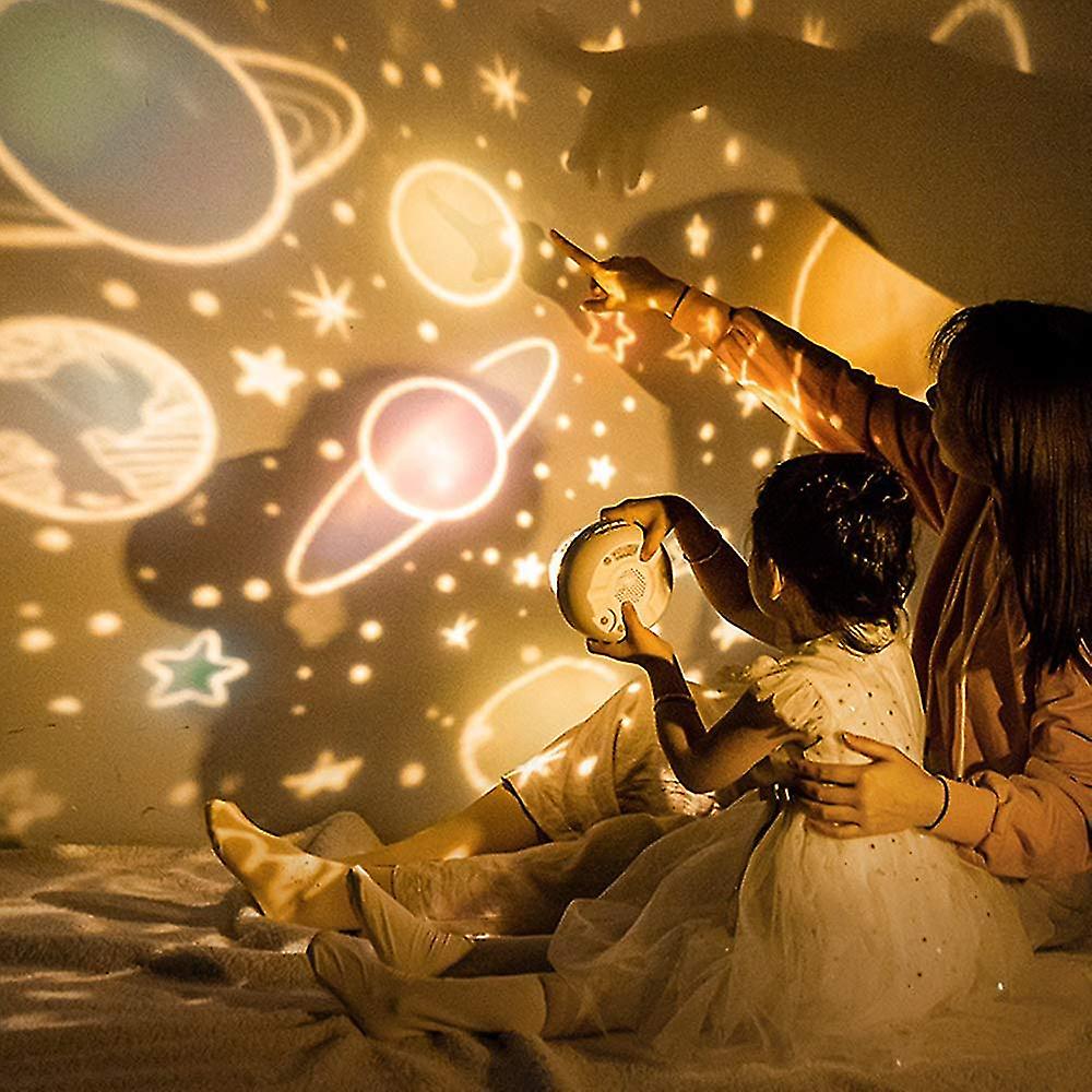 Projektor gwiazd i lampka nocna | Gwiazdy, ocean i motywy zwierzęce z muzyką i timerem | Dreambeam