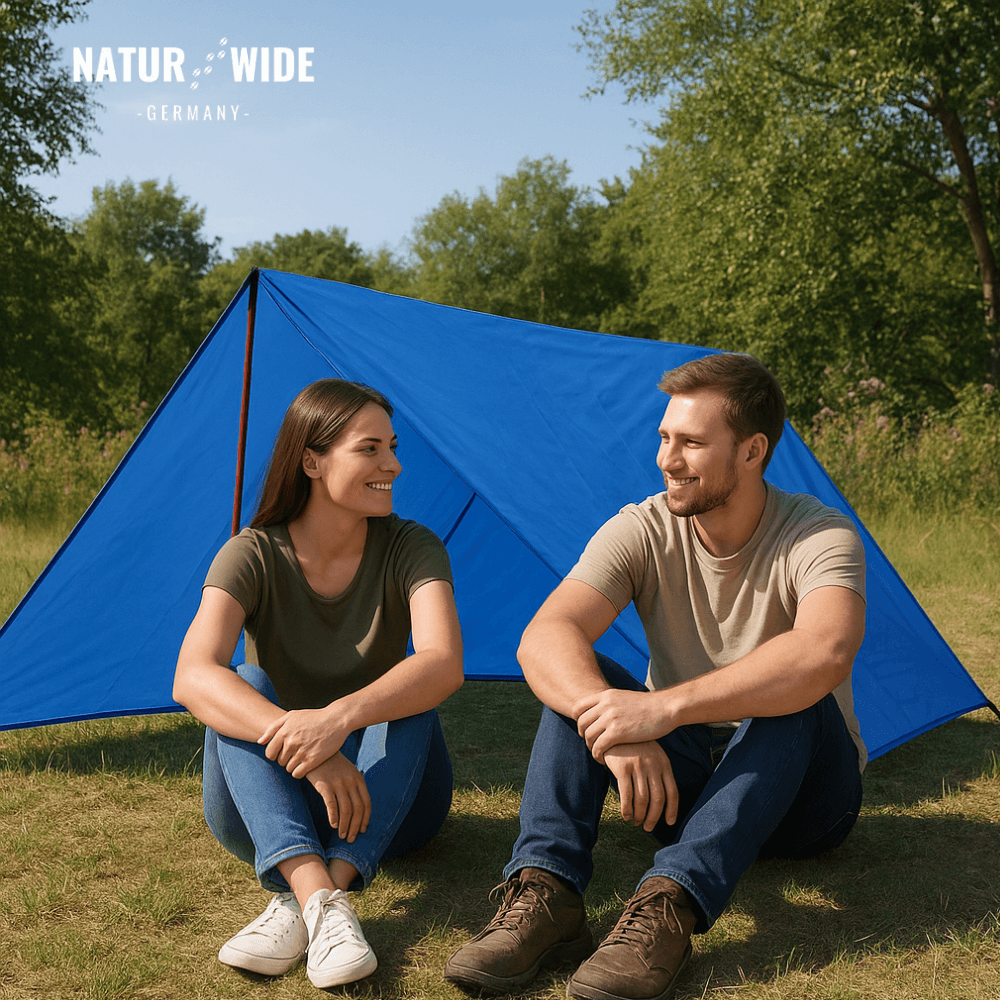 Regenponcho Damen 3 in 1 | Wasserdicht mit Kapuze und Ärmeln | Einheitsgröße in Dunkelblau, Waldgrün oder Schwarz 17