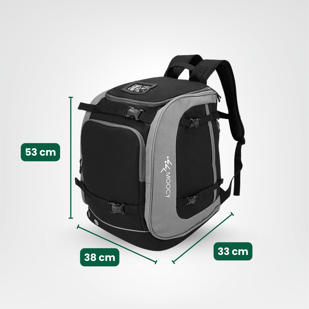 Ski Rucksack 65L | Skistiefeltasche mit Helmfach & Skibrillenfach | Oxford-Gewebe, verstellbare Trageriemen, Skihalterung 9
