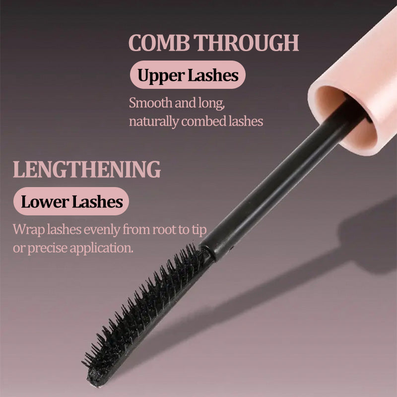 Wasserfeste Wimperntusche Damen voluminös mit gebogener Faserbürste 8