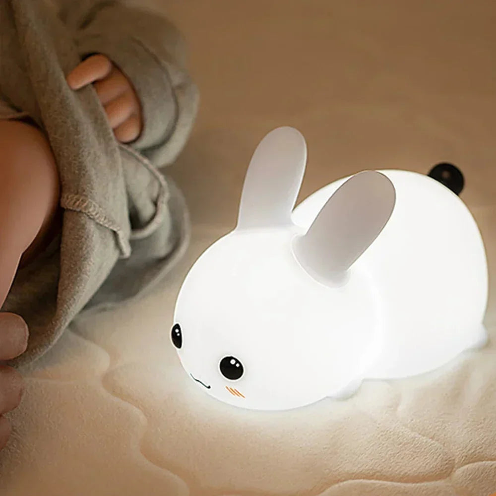 Hasen-Nachtlicht LED | Farbwechsel-Beleuchtung mit Fernbedienung | Kabellos & wiederaufladbar für Kinderzimmer und Schlafzimmer 6