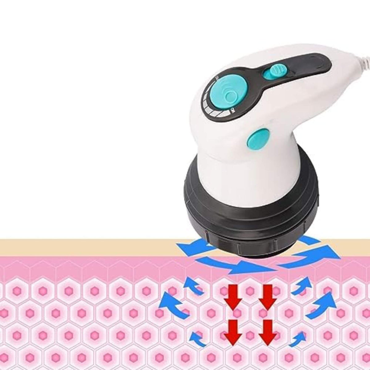 Infrarot Massagegerät Elektrisch Ergonomisch Tragbar mit 4 Aufsätzen 8