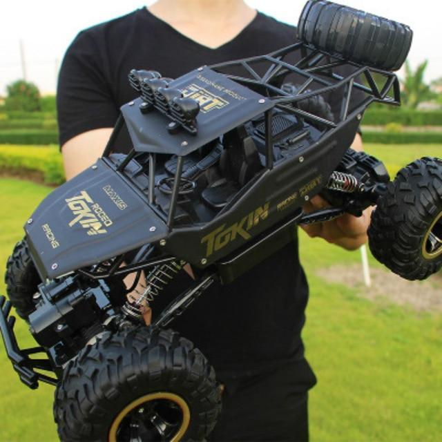 Remote Control Monster Truck  4x4 Off-Road RC Vehicle with All-Terrain Tires - Detailed view