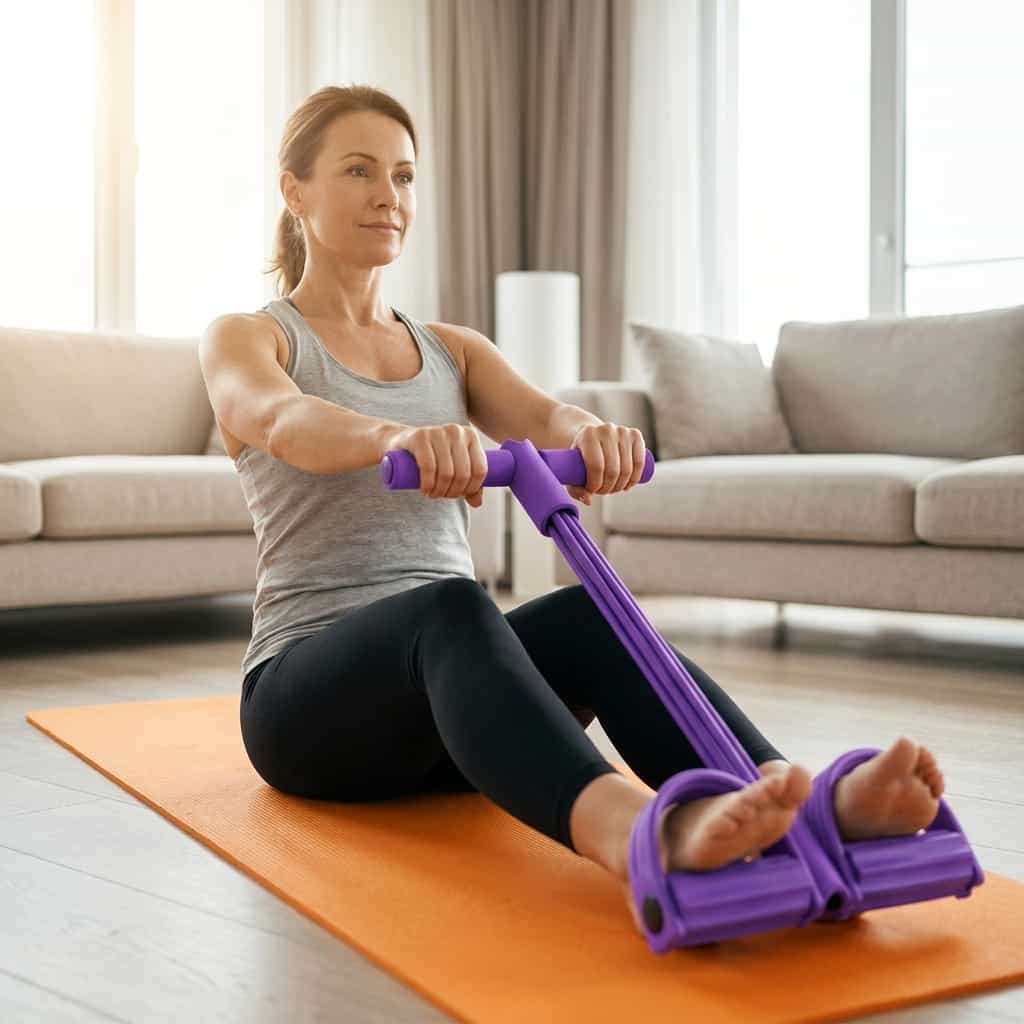 Ganzkörper-Trainingsgerät für Zuhause und unterwegs | Kompaktes Widerstandssystem ohne Geräte | Platzsparend & flexibel nutzbar 6