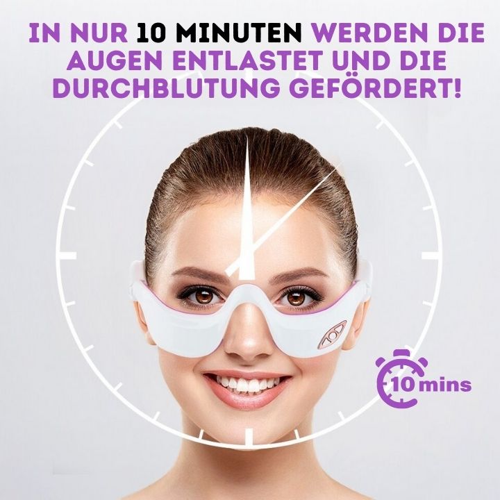 50% RABATT TEMPORÄR | RadianceEyes™ | Erleben Sie Augenmassage jederzeit und überall!