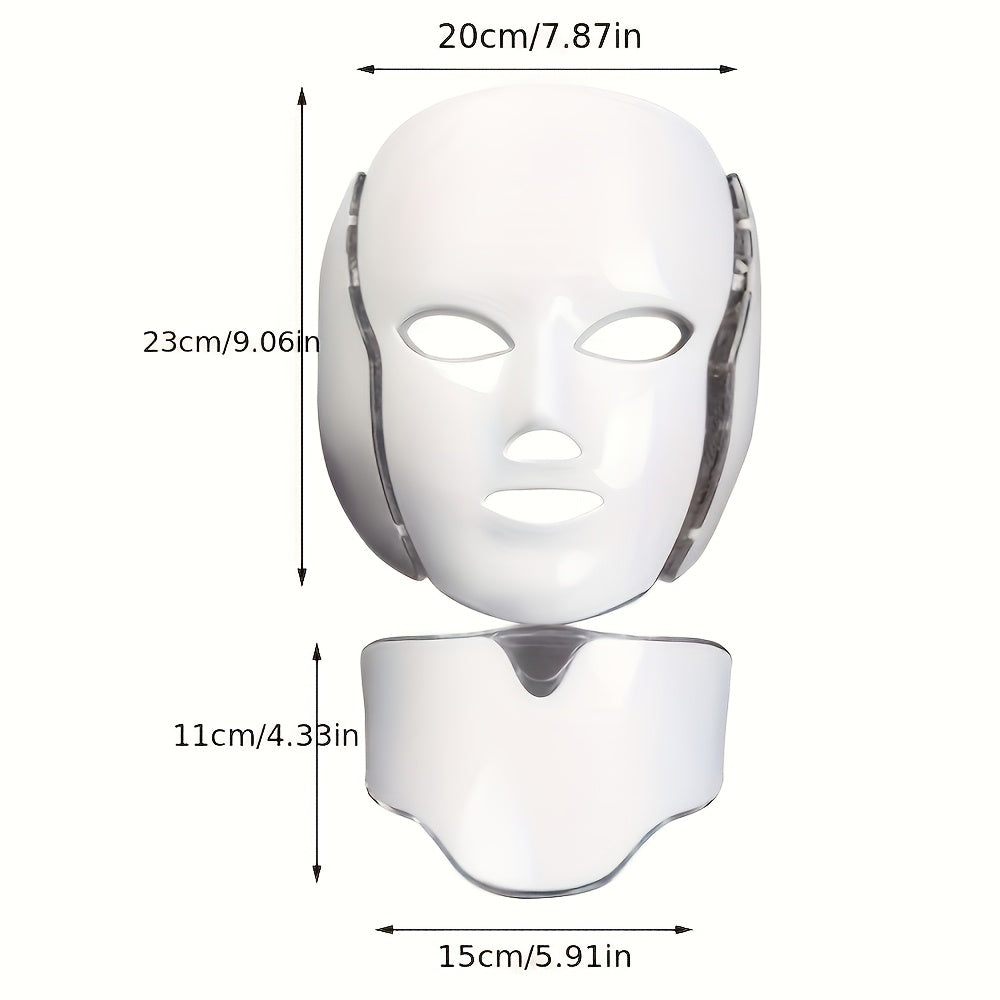 LED Gesichtsmaske für Frauen 7 Farben | USB-wiederaufladbar 1200 mAh | Reduziert Schwellungen & dunkle Augenringe 5