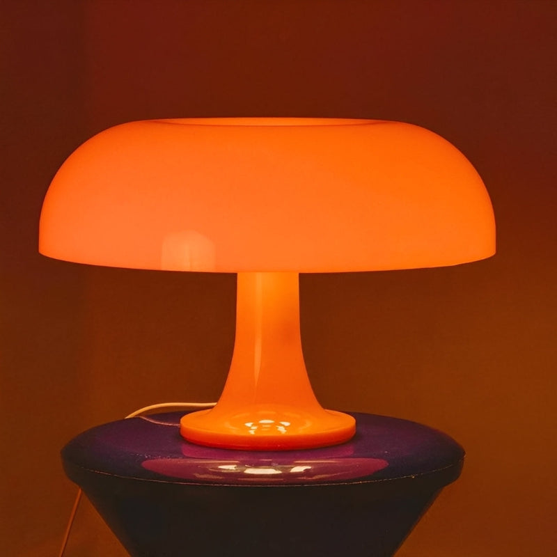 Svampeformet bordlampe | Dæmpbar, tre lysfarver | Varmt retrodesign | SoftCap
