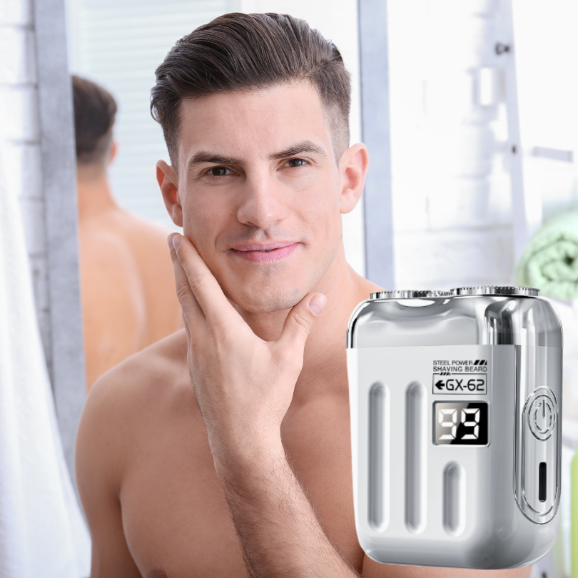 Mini-rasoir électrique | Double tête | Compact | PocketShave