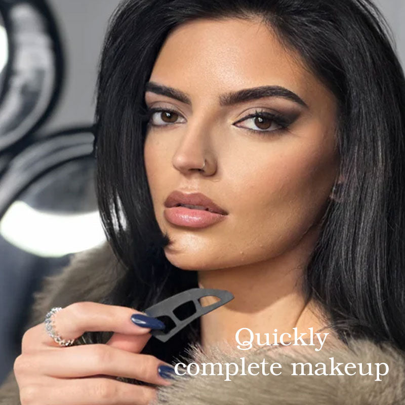 Lidschatten-Schablone für Damen | Kompakt aus Kunststoff | Für symmetrisches, makelloses Augen-Make-up ohne Nachbessern 6