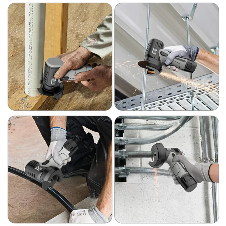 Akku Winkelschleifer 12V | 600W Bürstenloser Motor, Akku & Trennscheiben inklusive | Kabellos, Ergonomisch & Leicht 4