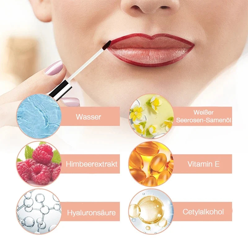 Lippenkonturstift Damen Wasserfest | Hyaluronsäure, Himbeerextrakt & Vitamin E | Pflegt und Verschmiert Nicht, 3 Farbtöne 10
