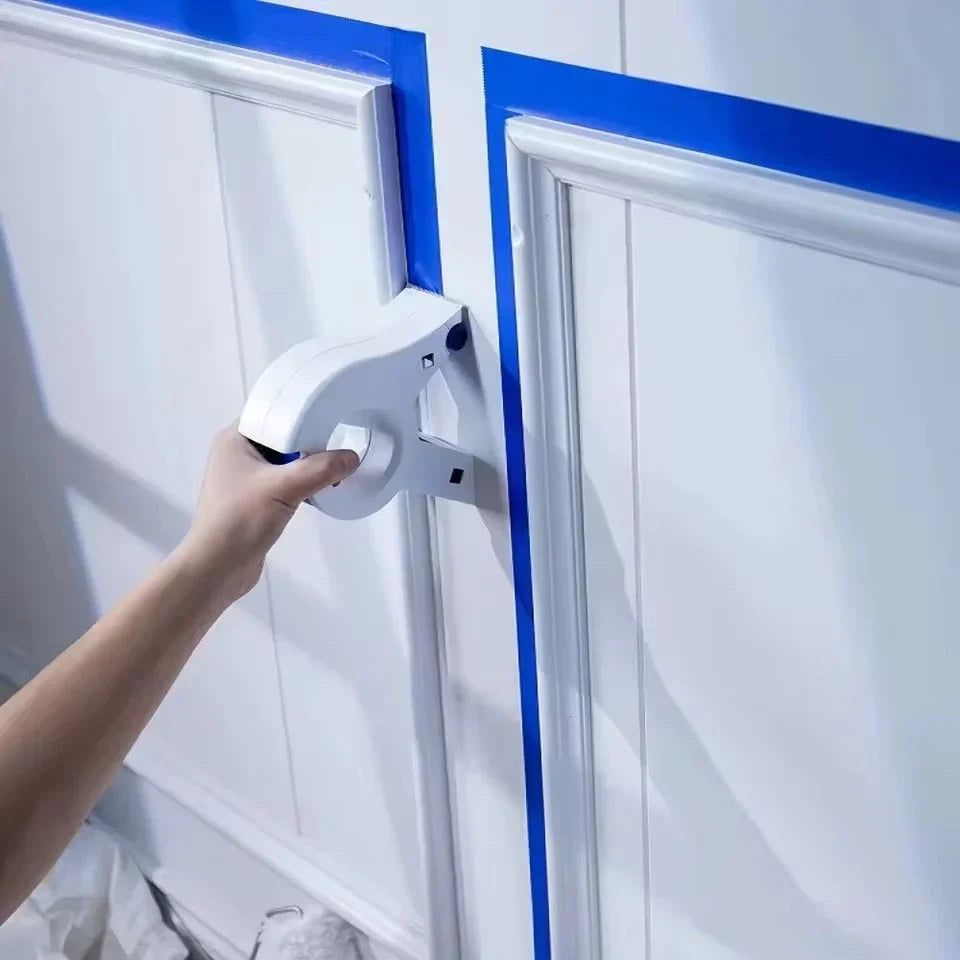 Klebeband-Abroller mit Cutter | Malerband bis 50 mm | Streichen Wand Holz Glas | TapeEdge