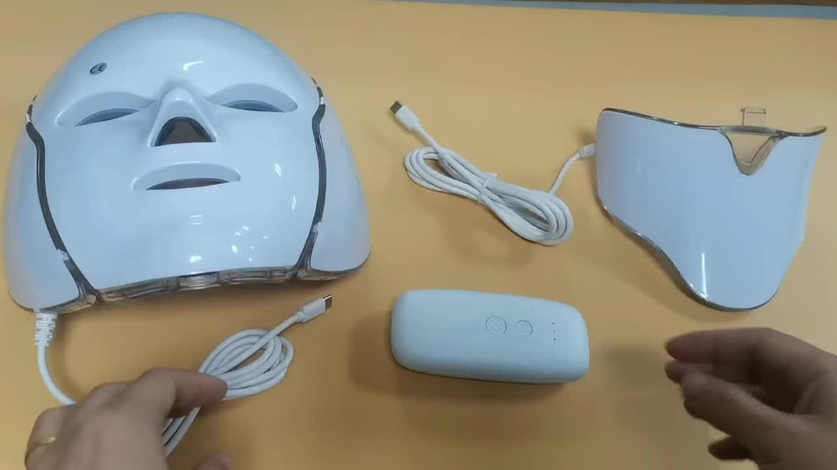 LED Gesichtsmaske für Frauen 7 Farben | USB-wiederaufladbar 1200 mAh | Reduziert Schwellungen & dunkle Augenringe 9