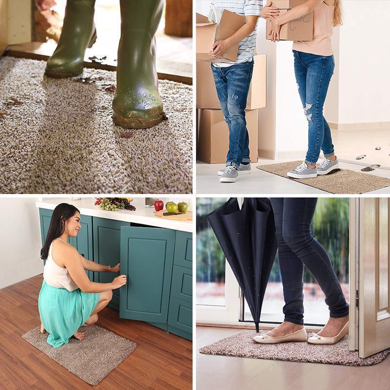 Magická savá rohož na nečistoty | 4násobná absorpce vody | Mikrovlákno, protiskluzová | Cleanstep