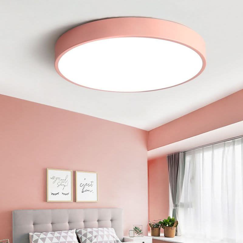 LED Deckenleuchte Metall Ø 30/40/50 cm | Rund in 5 Farben, Warm- oder Kaltweiß | Energieeffizienz A+ für Wohnzimmer & Büro 6