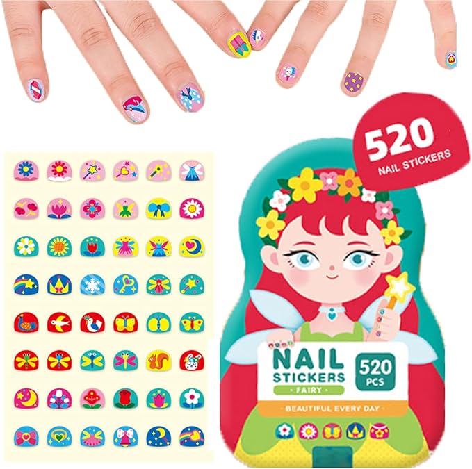 Nagelaufkleber Kinder hautfreundlich verschiedene Designs mit starkem Halt 1