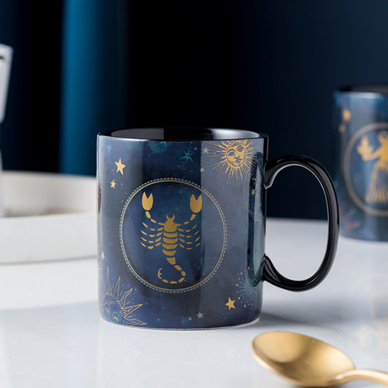Sternzeichen Tasse Keramik | Farbwechsel bei Hitze, 12 Sternbilder wählbar | Ideal als Geschenk für Astrologie-Fans 6