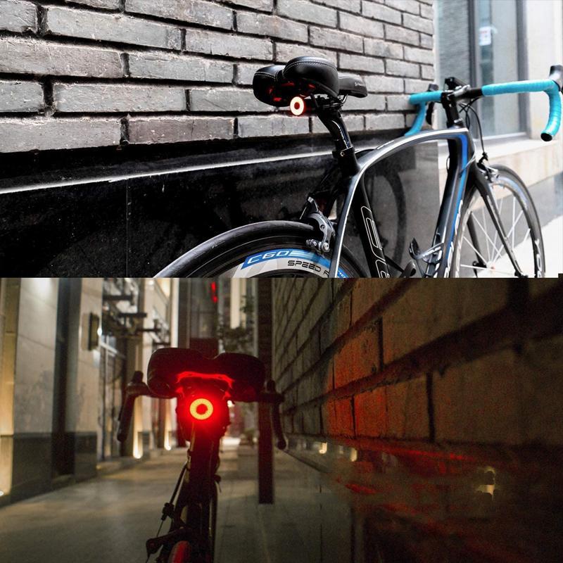 Feu arrière de vélo intelligent | Feu stop automatique | | Batterie USB rechargeable, support réglable | RearWise