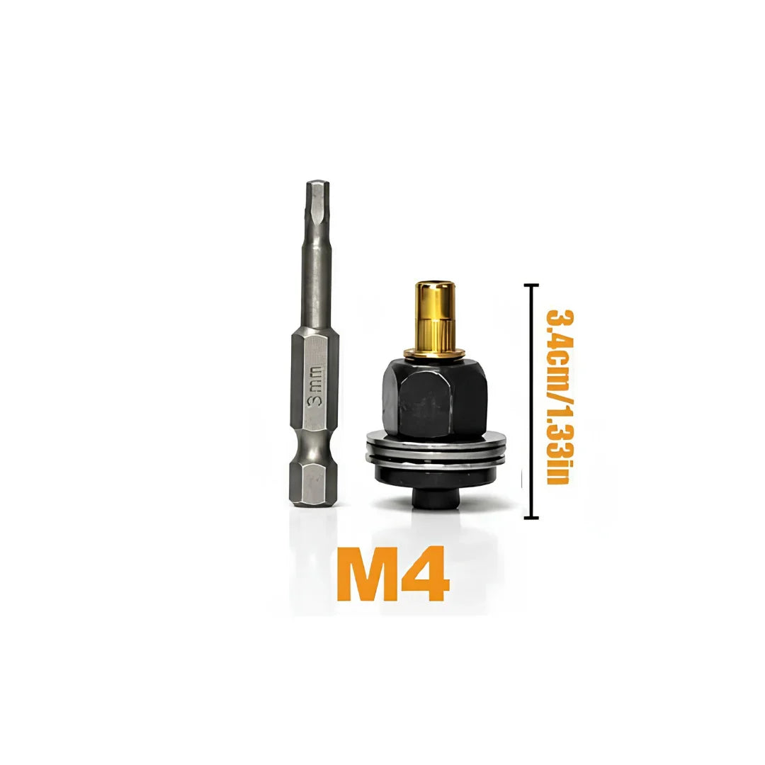 Countersunk Nut Tool Set | M3 to M8 with Storage Box | Assorted Attachments with Diagram | RivetPro