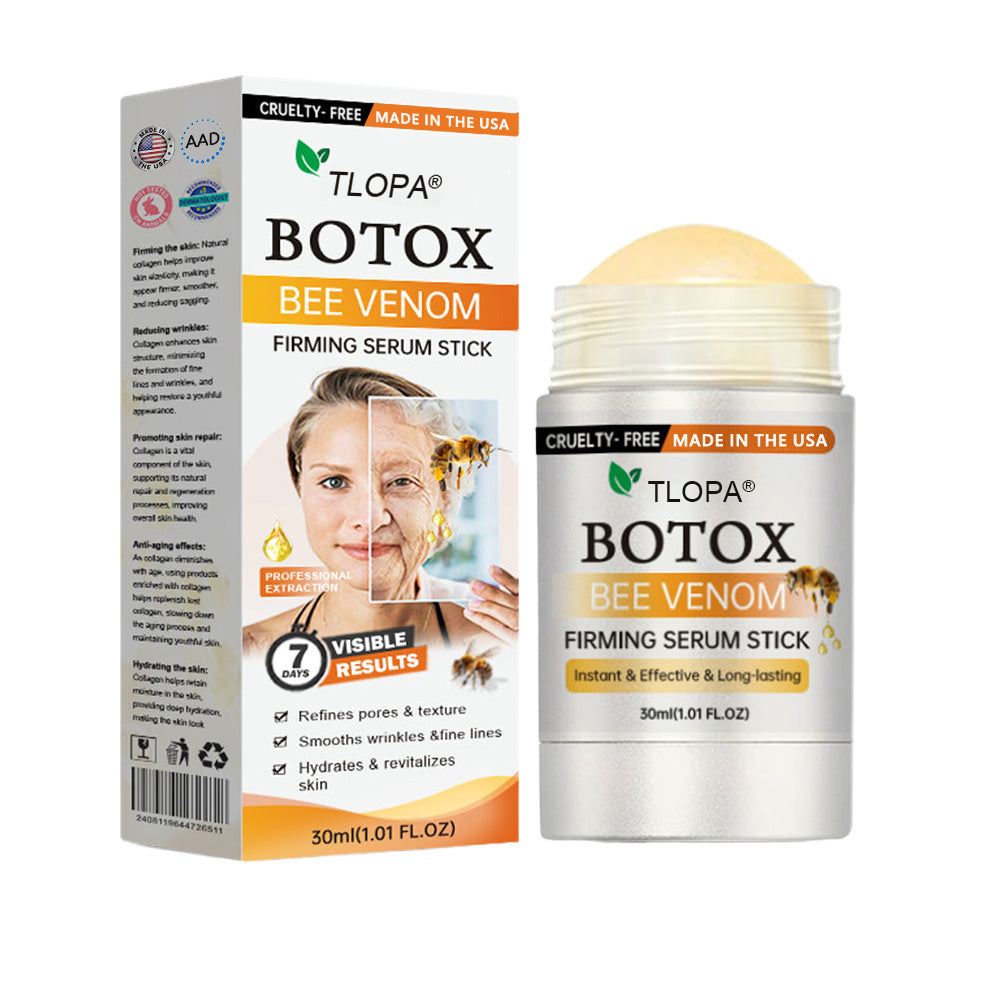 Anti-Aging Serum Stick für Frauen | Bienengift, Hyaluron & Peptide | Strafft Haut, Glättet Falten & Spendet Feuchtigkeit 9