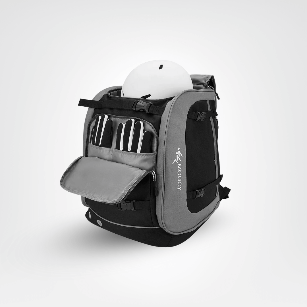 Ski Rucksack 65L | Skistiefeltasche mit Helmfach & Skibrillenfach | Oxford-Gewebe, verstellbare Trageriemen, Skihalterung 11