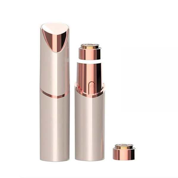 Épilateur facial portable | Indolore et lavable | Format rouge à lèvres | GlowGlide