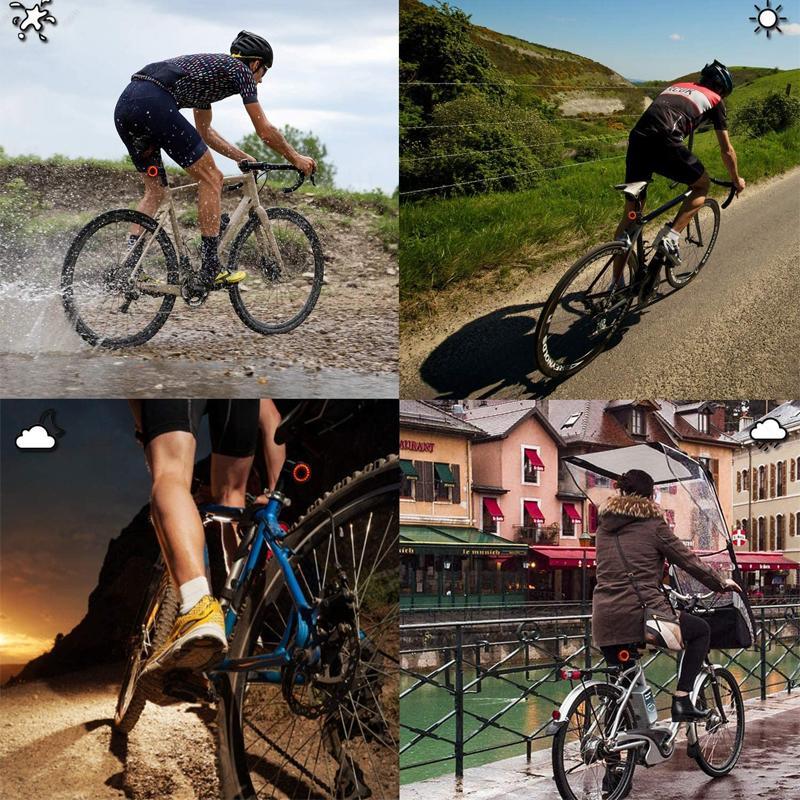 Feu arrière de vélo intelligent | Feu stop automatique | | Batterie USB rechargeable, support réglable | RearWise