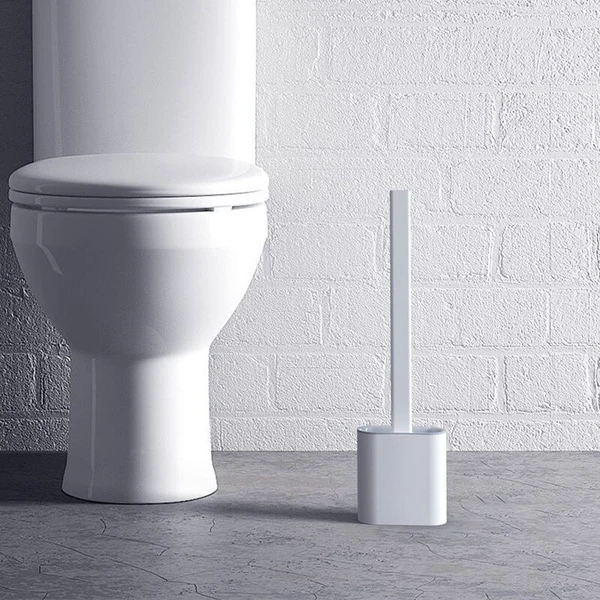 WC-Bürste | Flexiblem Kopf & Halter | Tropffrei & Schnelltrocknend | PureBrush