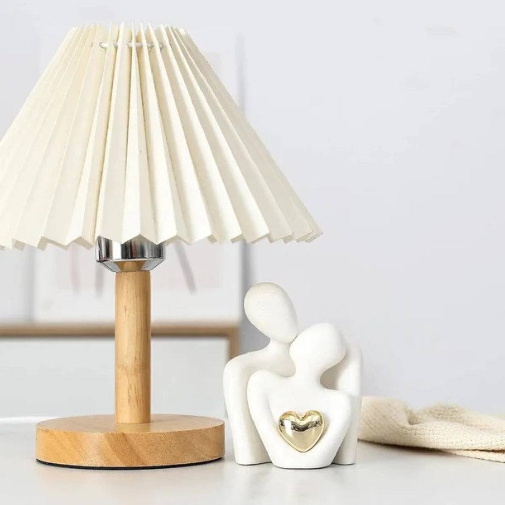 Abstrakte Paarfigur mit Herz aus Keramik und Emaille | Weiß oder Schwarz | Moderne Wohndeko für Regal, Tisch & Kommode 6