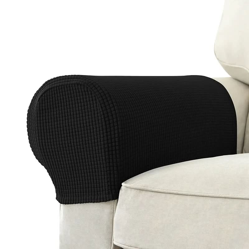 Armlehnenbezüge Polyester 2er-Set | Wasserdicht mit gestepptem Jacquard-Muster | Rutschfeste Basis für Sofa und Sessel 1