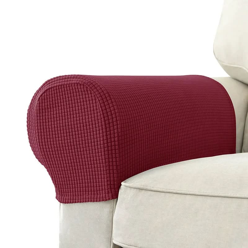 Armlehnenbezüge Polyester 2er-Set | Wasserdicht mit gestepptem Jacquard-Muster | Rutschfeste Basis für Sofa und Sessel 12