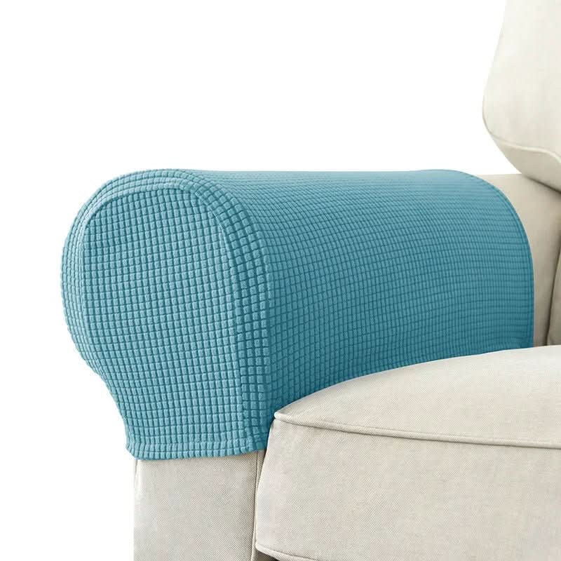 Armlehnenbezüge Polyester 2er-Set | Wasserdicht mit gestepptem Jacquard-Muster | Rutschfeste Basis für Sofa und Sessel 8