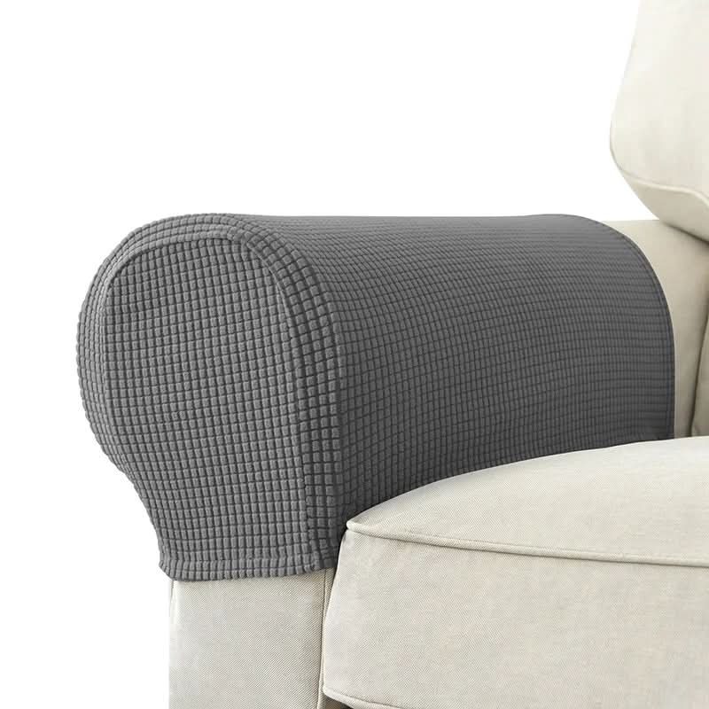 Armlehnenbezüge Polyester 2er-Set | Wasserdicht mit gestepptem Jacquard-Muster | Rutschfeste Basis für Sofa und Sessel 14