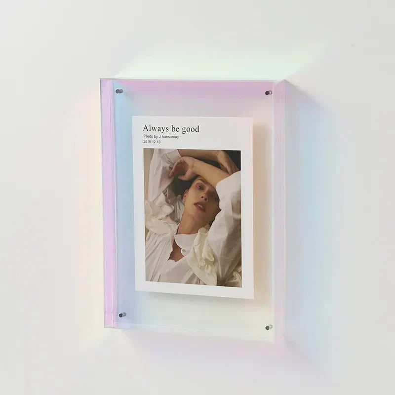 Acryl-Bilderrahmen transparent wandmontierbar mit Befestigungsmaterial 2