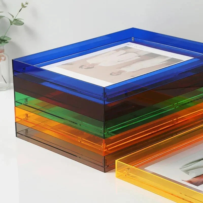 Acryl-Bilderrahmen transparent wandmontierbar mit Befestigungsmaterial 4