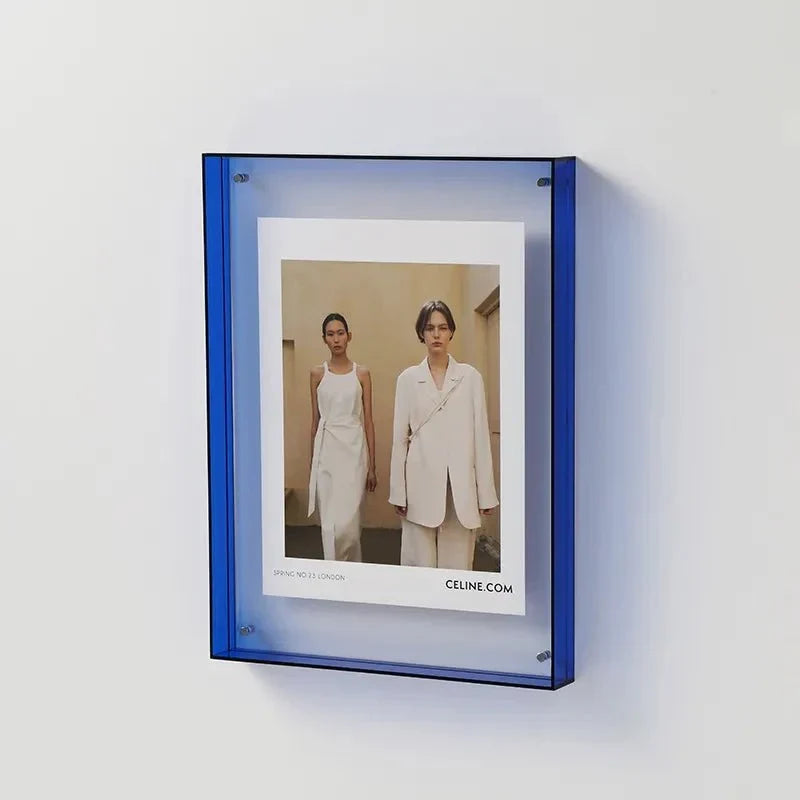 Acryl-Bilderrahmen transparent wandmontierbar mit Befestigungsmaterial 5