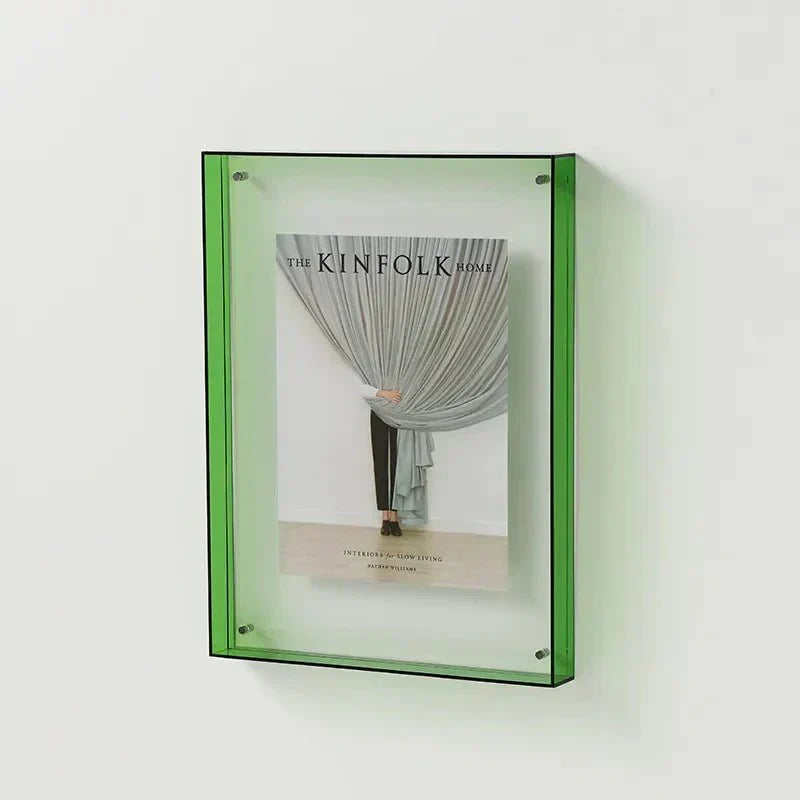 Acryl-Bilderrahmen transparent wandmontierbar mit Befestigungsmaterial 6