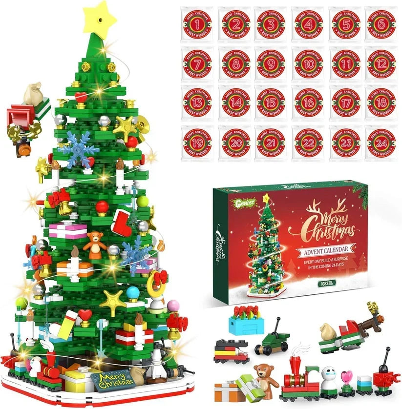 Adventskalender Bausteine nummeriert markenkompatibel mit 24 Mini-Bausätzen 12