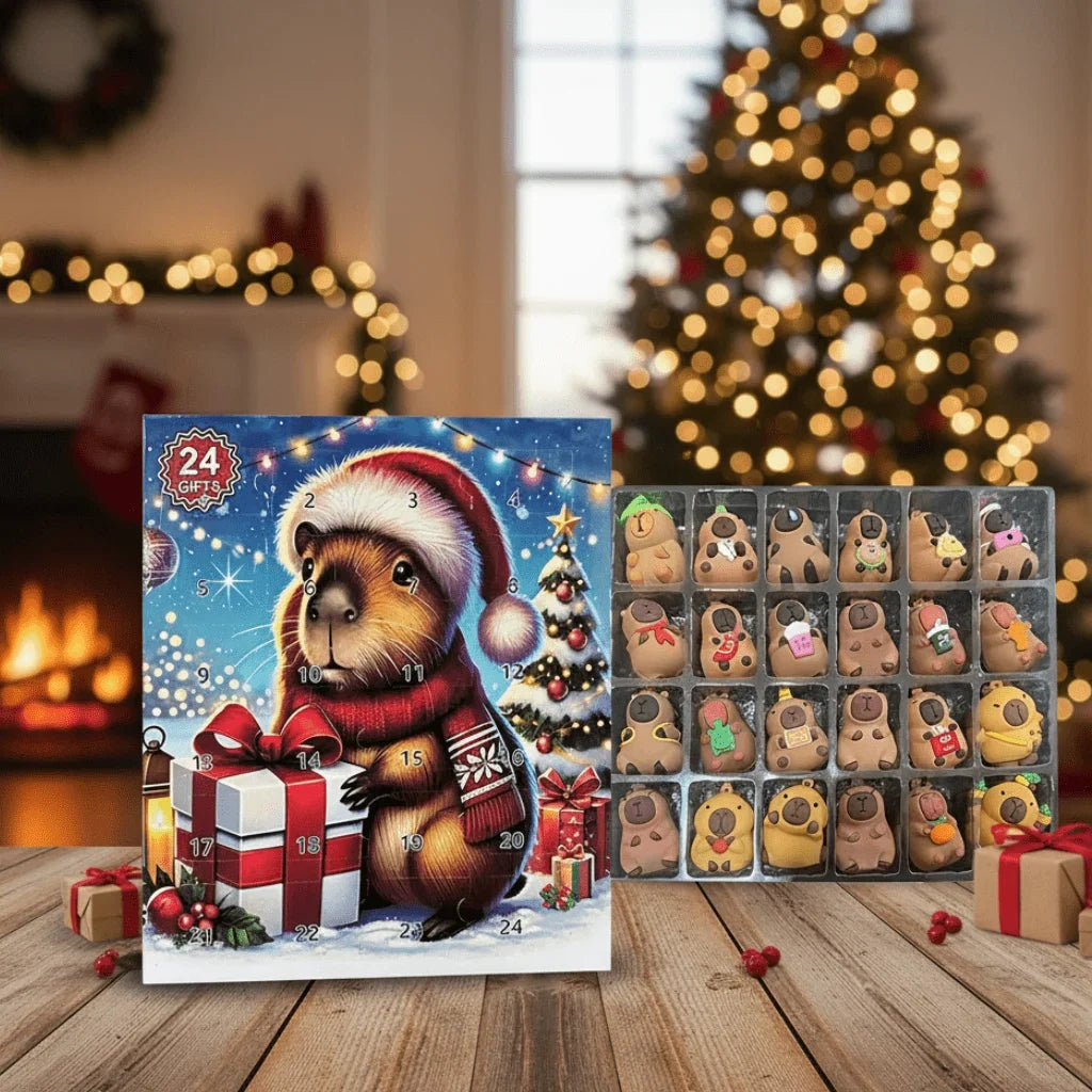 Adventskalender Capybara-Design ABS-Kunststoff mit 24 Überraschungen 2