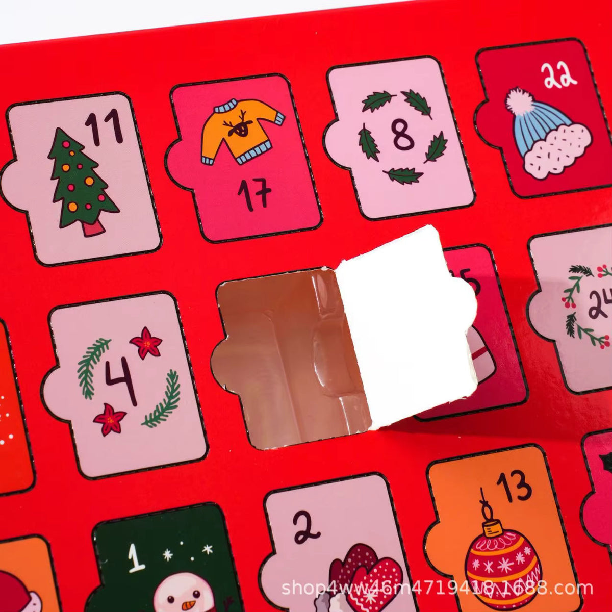Adventskalender befüllbar Karton familienfreundlich mit 24 Boxen