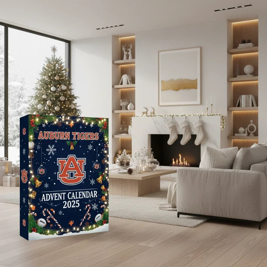 Adventskalender stehend wiederverwendbar 25 Türchen mit glänzendem Finish