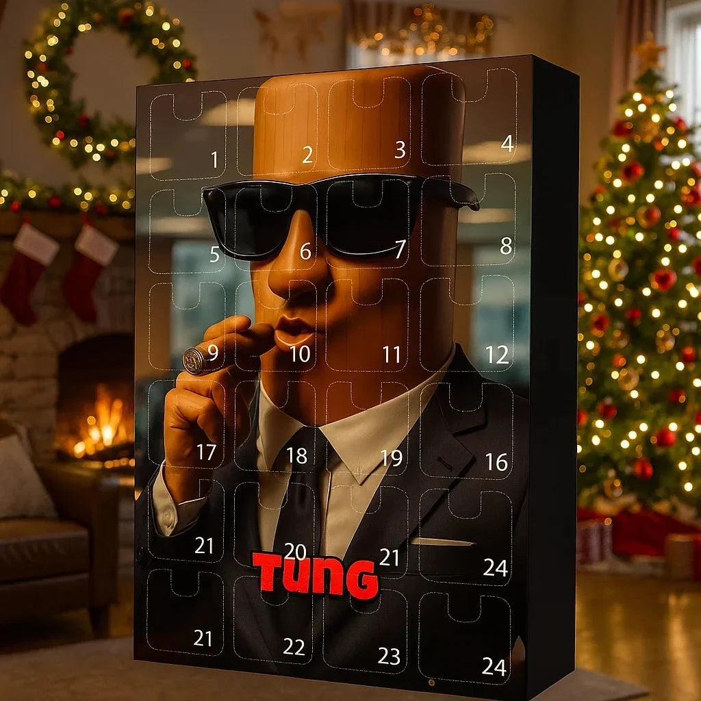Adventskalender wiederverwendbar robuster Kunststoff mit 24 Teilen